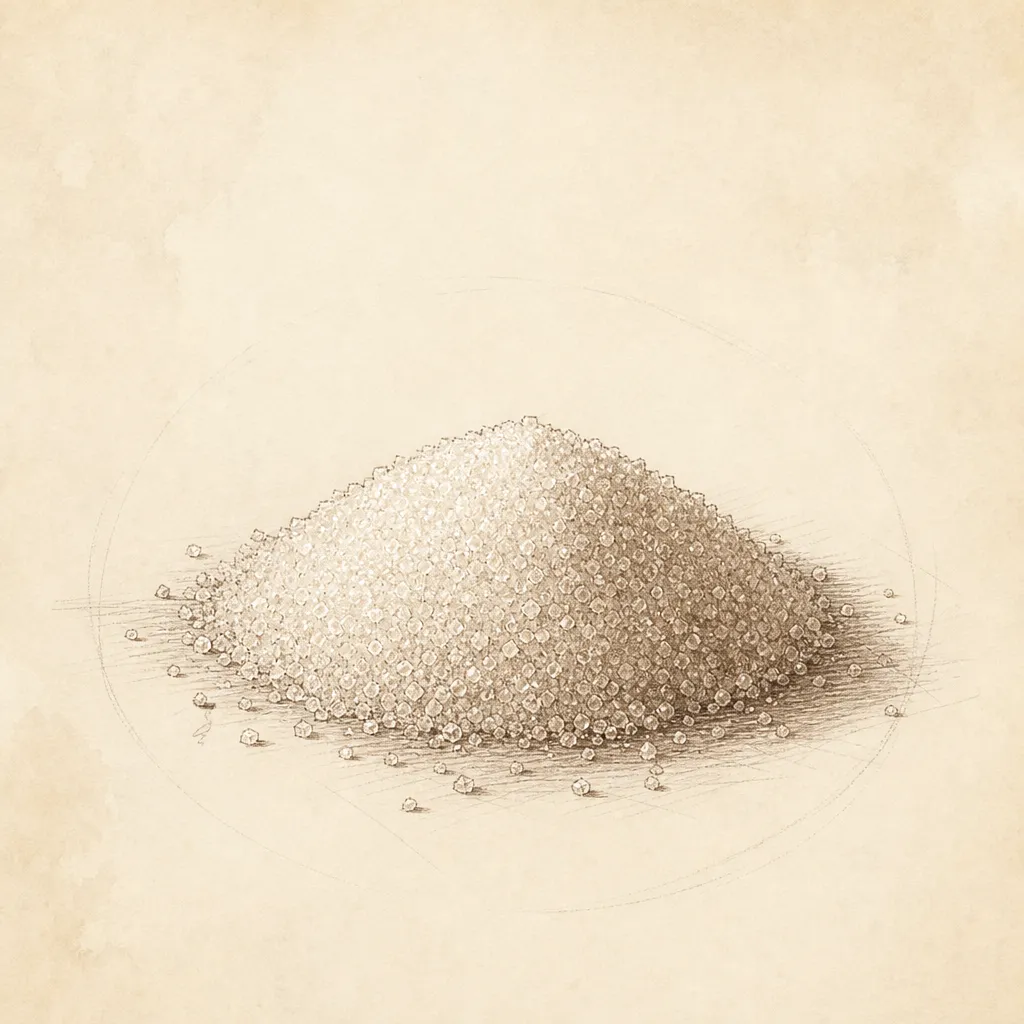 Notebook-style illustration: 25% sugar